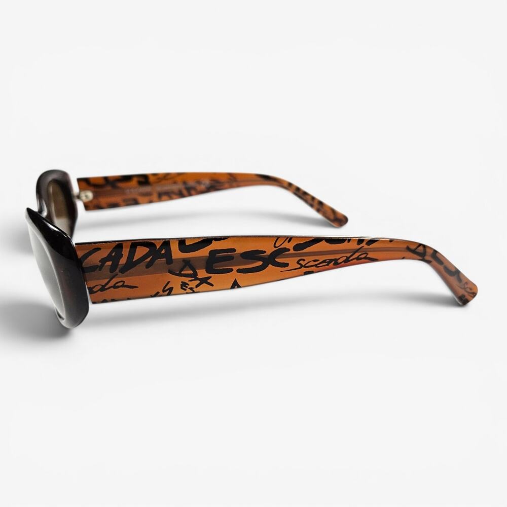 Y2k Escada Designer Sunglasses Brown Small Frame - Picture 2 of 7